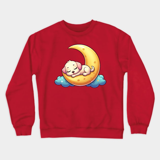 Sleep time for little puppy dog Crewneck Sweatshirt by The Artful Barker